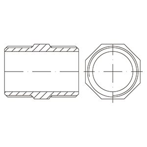 ISO4144- Entrerosca BSP en AISI316