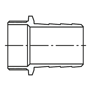 ISO4144- Niple entronque Manguera en AISI316