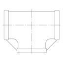 ISO4144- Tee Hembra BSP en AISI316