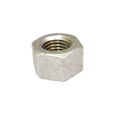 Tuerca pesada 2H galvanizada en ACERO TEMPLADO