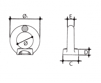Cáncamo Hembra en AISI316