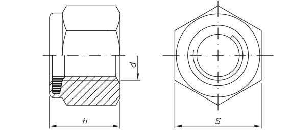 DIN985 - Tuerca Autofrenante MB en HIERRO