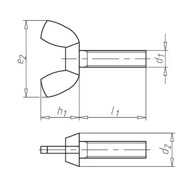 Mariposa macho en BRONCE