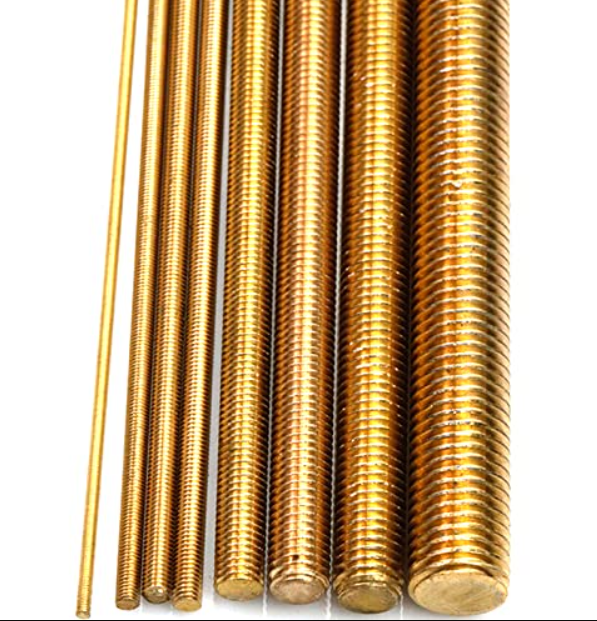 Varilla Roscada Torneada en BRONCE