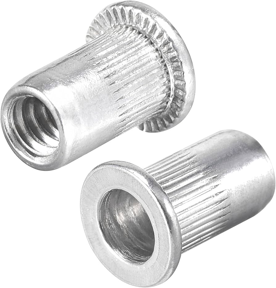 Tuerca Remache Moleteada CON cabeza en AISI304