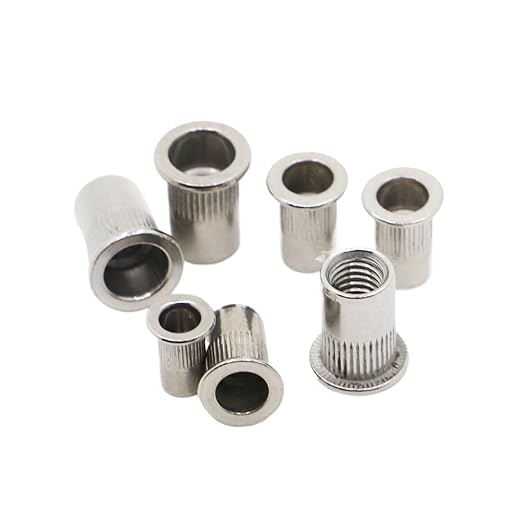 Tuerca Remache Moleteada CON cabeza en AISI304