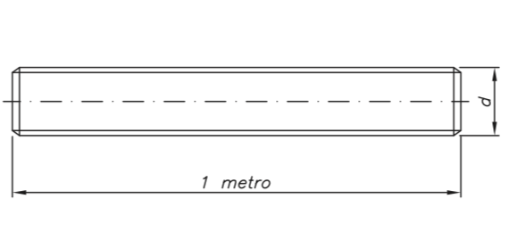 Varilla Roscada SAE en AISI304