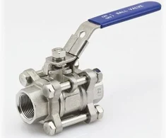 Valvula Esferica PN25 / 3pz / BSP / PTFE en AISI316