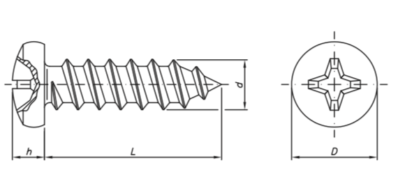 Parker Cabeza Fijadora en AISI304