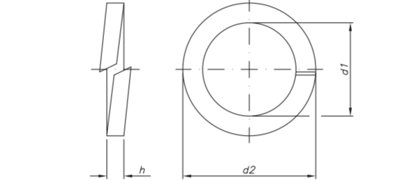 DIN127- Arandela Grower en AISI316