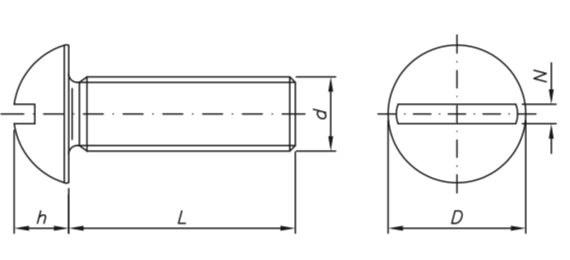 Tornillo Cabeza Redonda en AISI316
