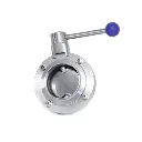 Válvula Mariposa ISO5211 / 3Posic / SOLDAR / silicona en AISI316