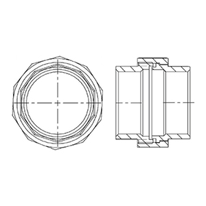 ISO4144- Union 3pcs H-H BSP en AISI316