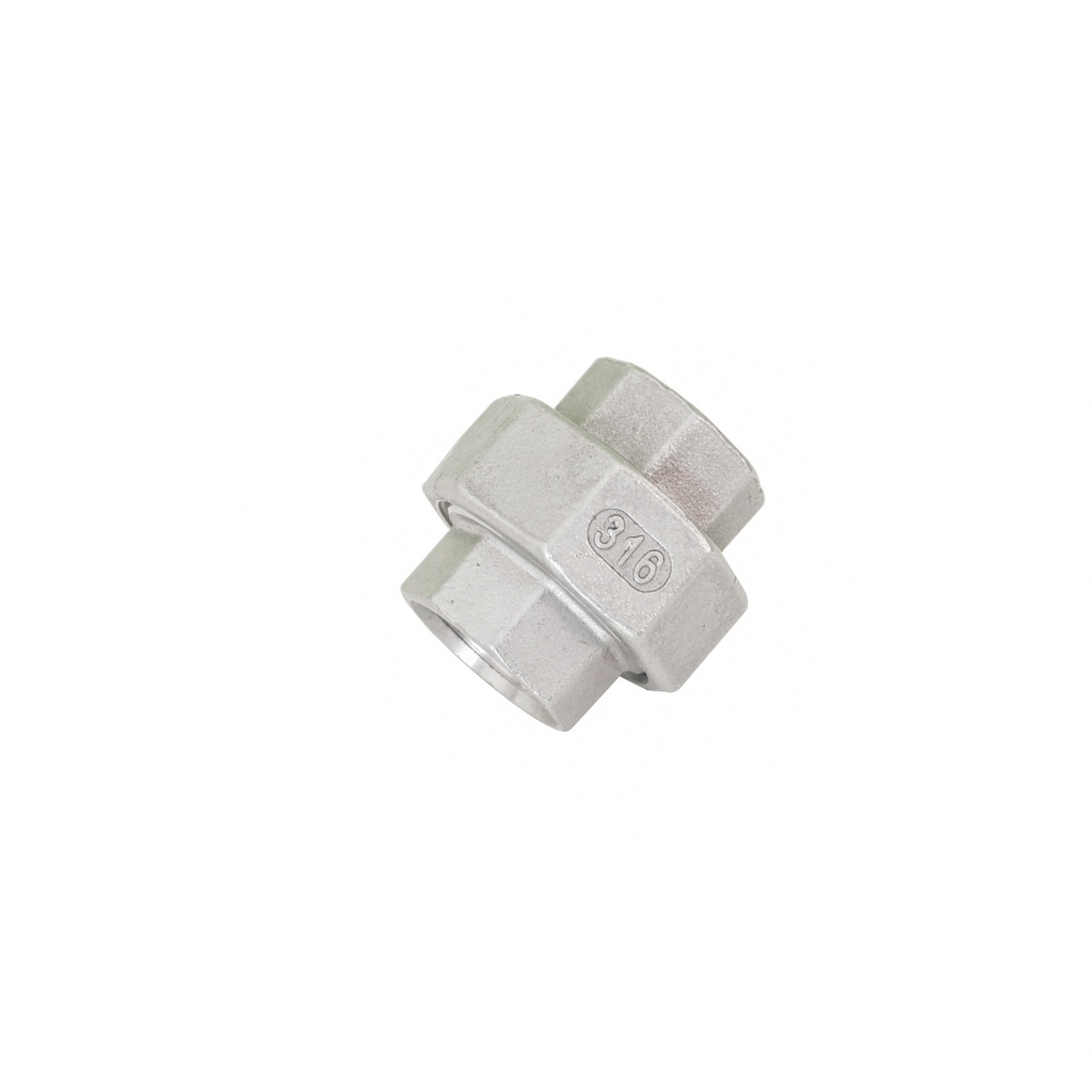 ISO4144- Unión 3pcs H-H BSP en AISI316