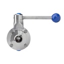 Válvula Mariposa ISO5211 / 3Posic / SOLDAR / silicona en AISI316