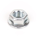 Tuerca Flange Moleteada SAE Zinc Plateado en HIERRO