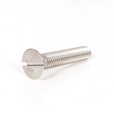 Tornillo Cabeza Frezada Ranura Plana en AISI304